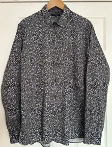 TED BAKER ‘Crayzay’ Mens Long Sleeve Floral Patterned Shirt Size TED 6 UK 2XL - Picture 1 of 11