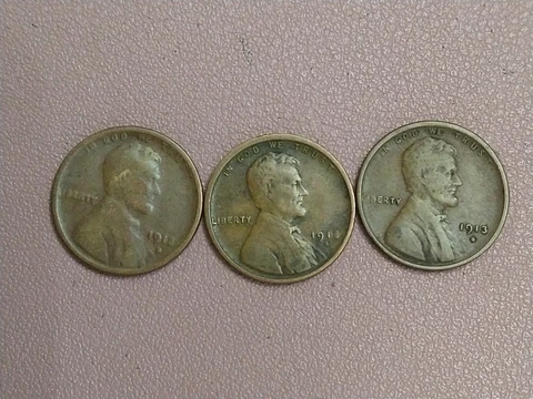 1913-S LINCOLN WHEAT CENT LOT 50-500  ACTION FOR 1 COIN Cover