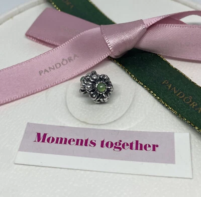 Pandora Plata Esterlina Cumpleaños Flor Mayo Dije 790580CH Auténtico Ale 925 Foto 1 de 4
