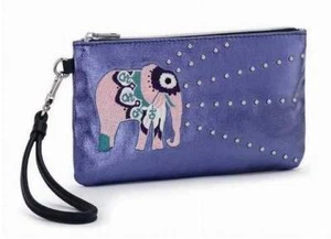NWT Sakroots Charging Wristlet Violet One World 8.50" x 5.00" New SHIP INTL - Picture 1 of 6