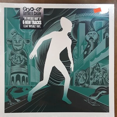 DEVO 'S GERALD V CASALE - The Invisible Man EP (2022 BF/RSD Clear Vinyl EP) - Image 1 of 3