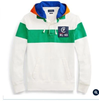 Polo Ralph Lauren CP-93 толстовка с капюшоном регби рубашка Deckwash белый размер XL - Изображение 1 из 4