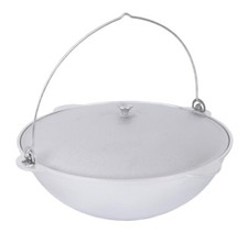 Kazan Asien Topf Tatarskij Deckel Henkel Kasan WOK 15 L Liter CAMPING Aluguss