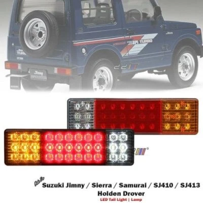 1 Set 12V LED Rear Tail Light Fits Suzuki Jimny Sierra SJ410 SJ413 Holden Drover - image 1 of 4