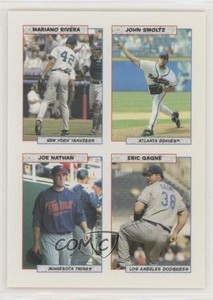 2005 Bazooka 4 on 1 Stickers John Smoltz Joe Nathan Eric Gagne Mariano Rivera #8