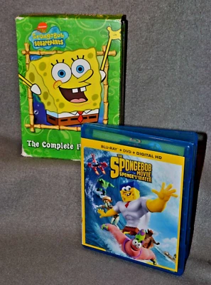 Spongebob SquarePants DVD Boxset Season 1 & Sponge Out Of Water Blu Ray/DVD - Image 1 of 4