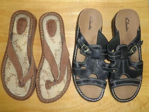 Lot of 2 Clarks-b.o.c Women's Sandals Size 7 - Picture 1 of 23