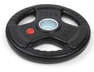 7.5kg Rubber coated cast iron for large hole weight lifting plate barbell plate - Picture 1 of 1