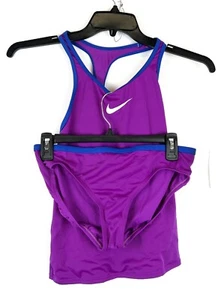 Nike Girl’s Purple Two Piece Tankini Swimsuit Set Size XL - Picture 1 of 5