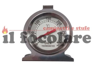 Thermometer Anzeige Temperatur Für Backofen Edelstahl Ab 0°- 300° Stahl - Bild 1 von 1