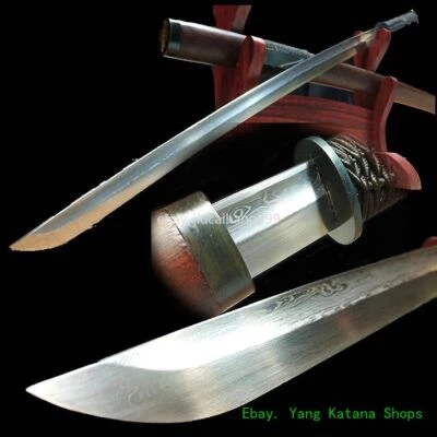 Ronin Anillo Coreano Pomo Espada Caballería Sable Patrón Hoja de Acero Afilada #1415 Foto 1 de 4