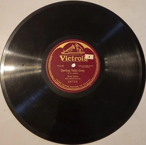 Alma Gluck With Orpheus Quartet Darling Nelly Gray 1917 Victrola 64729 VG - Picture 1 of 2