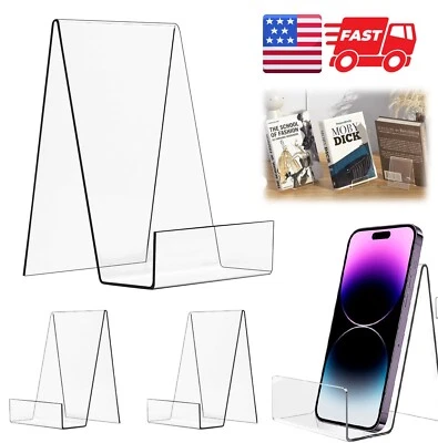 Soporte de caballete de exhibición de acrílico transparente grande 6 piezas para expositor Foto 1 de 4