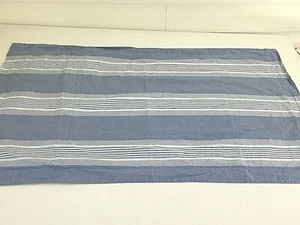 Pinzon King Sham Único Azul Francés a Rayas Azul Blanco 36x21" Algodón Portugal - Imagen 1 de 11