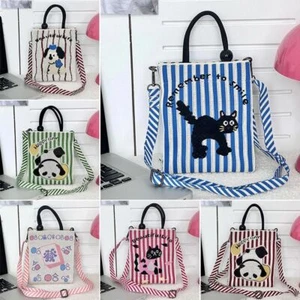 Polyester Handbags Reusable Small Square Bag Cartoon Knitted Bag Women - Picture 1 of 18