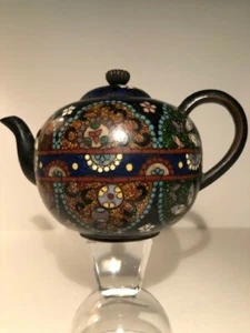 Antique Japanese Meiji Period Cloisonne Teapot - Picture 1 of 4