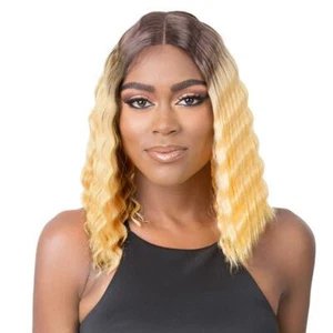 IT'S A WIG SYNTHETIC LACE FRONT WIG - HD LACE CRIMPED HAIR 2 - Picture 1 of 19