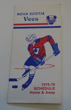 NOVA SCOTIA VOYAGEURS ( VEES) AHL pocket schedules nova scotia voyageurs 1978-79