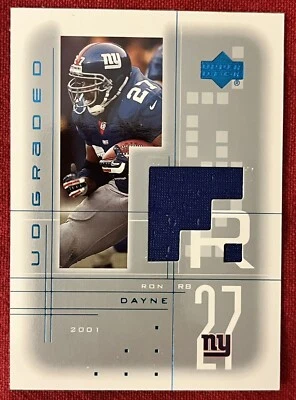 2001 Upper Deck UD Graded Blue Jersey Ron Dayne New York Giants #RD - Image 1 of 2