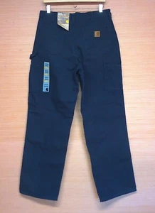 Carhartt Loose Original Fit Midnight Blue Work Dungaree Pants Men's Sz 33 X 32 - Picture 1 of 13