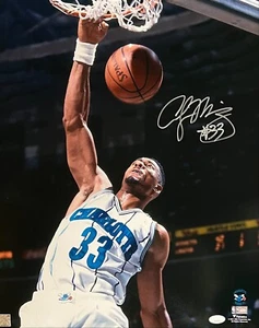 Alonzo Mourning autographed signed 16x20 photo NBA Charlotte Hornets JSA Witness - Picture 1 of 2