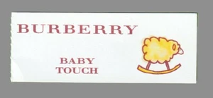 Carte publicitaire - advertising card - Baby Touch de Burberry - Picture 1 of 1