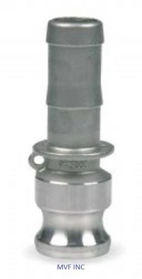 3" Type E Camlock Male Adapter x Hose Barb 304 Stainless Fitting E300SS304 - Image 1 of 3