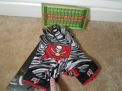 NIKE SUPERBAD 4.5 ADULT PADDED FOOTBALL GLOVES, NFL TAMPA BAY BUCCANEERS, NWT