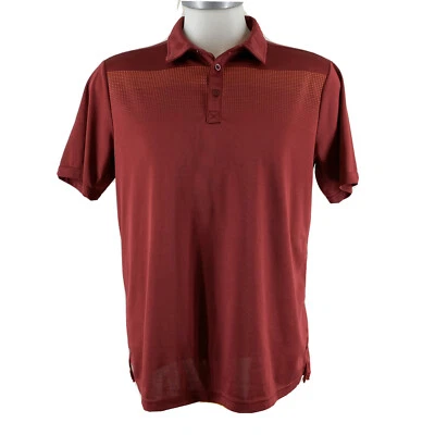 Jockey Moisture Wicking Men Size Large L Red Golf Polo Shirt.    U4 - Image 1 of 4