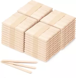 2000 Pcs 4.5" Wooden Craft Sticks, Ice Cream Sticks,Natural Wood Popsicle Stick - Picture 1 of 12