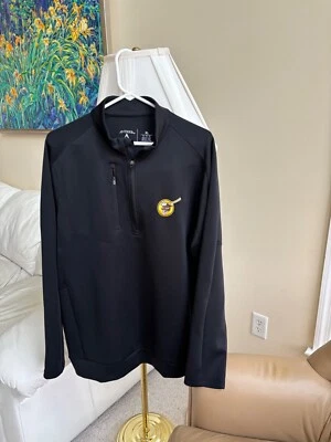 🔥🔥 Caro Pullover Antigua San Diego Padres Negro Cuarto Cremallera Para Hombres XL!🔥🔥 Foto 1 de 3
