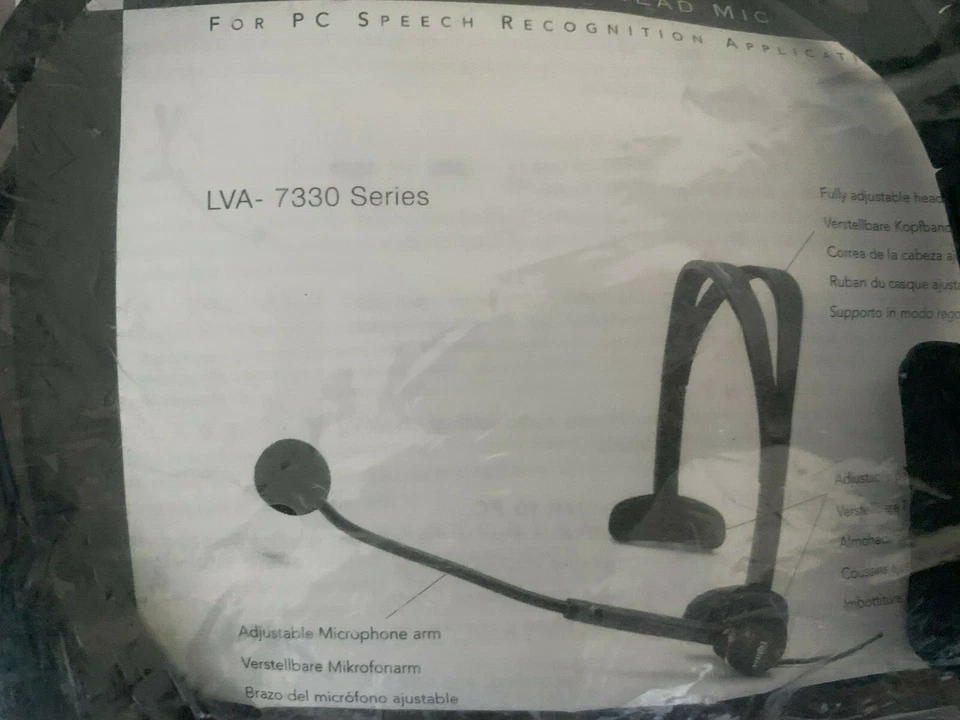 Labtec Lva-7330 ClearVoice Microphone Ncat2 With Shielded Cord and 3.5mm Plug by