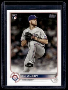2022 Topps Rookie A.J. Alexy Rookie #547 Texas Rangers - Picture 1 of 2