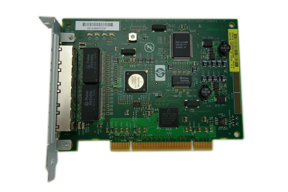 HP NC150T 4-Port Gigabit Combo Switch Adapter Card Ethernet 395867-001  - Image 1 of 2