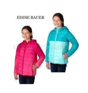 NEW! GIRL'S EDDIE BAUER LIGHTWEIGHT PRIMALOFT PACKABLE PUFFER JACKET! VARIETY - Picture 1 of 3