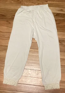 🍒 Vintage WinterSilks 100% Silk Base Layer Long Underwear Lace Women's Small 🍒 - Picture 1 of 8