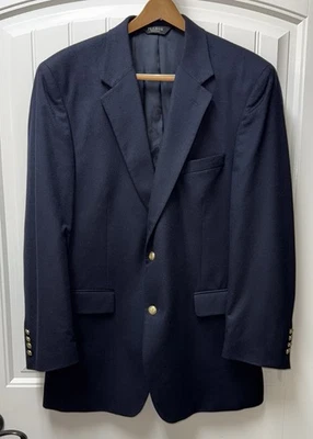 LN MENS 46 REGULAR JOS. A. BANK 100% CASHMERE BLAZER JACKET NAVY BLUE - Image 1 of 4