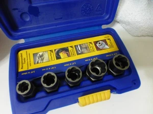 Irwin 394001 Bolt-Grip Bolt Extractor 5pc. Base Set - Picture 1 of 4