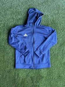 Adidas Youth Blue Full Zip Jacket - Picture 1 of 4
