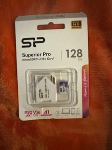 Carte mémoire SP Superior Pro 128 Go Micro SDXC Ultra HD carte UHS-I. Ultra HD - Photo 1 sur 2