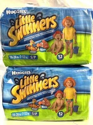 huggies little swimmers 24 disposable swimpants 16 to 26 pounds - Image 1 of 2