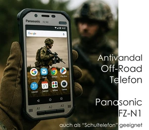 Panasonic FZ-N1 2XSIM Téléphone Portable Militaire Robuste Antivandal IP65 - Photo 1 sur 8