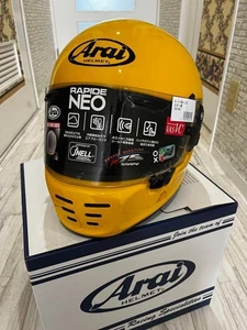 Arai Rapide NEO Full Face Helmet Yellow L:59-60cm Unused From Japan - Bild 1 von 5