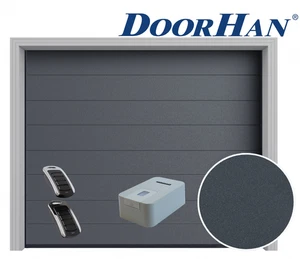 Garagentor Sektionaltor M-Line, Farbe DB703 (glatt), inkl. Motor, Selbstmontage - Bild 1 von 8