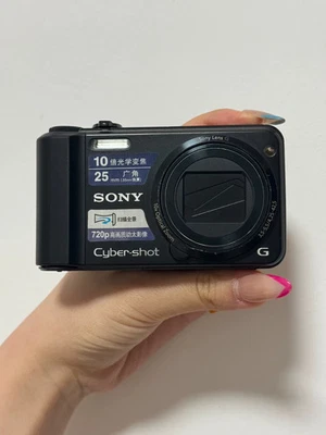 Sony Cyber-shot DSC-H70 16.1MP 10x Optical Zoom Digital Camera Black w/Charger - Image 1 of 4
