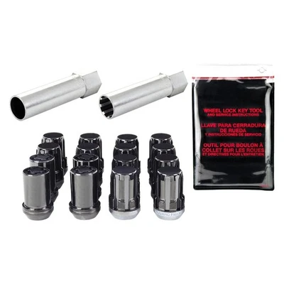 For Mazda MX-5 06-18 Lug Wheel Installation Kit Chrome Black Cone Seat - Image 1 of 4