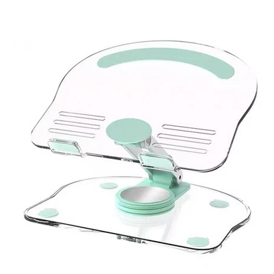 Suporte para tablet acrílico com base rotativa dobrável ajustável suporte para tablet - Imagem 1 de 4