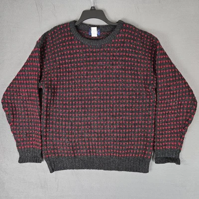 Vintage Woolrich Sweater Mens XL  Classic Birds Eye Crew Neck 100% Pure Wool - Image 1 of 4