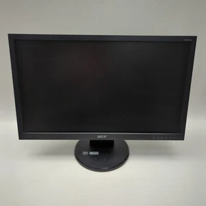 Acer 19 Inch V203H 19"  Widescreen LCD Monitor ❘ Cleaned/Tested ❘ Cables - Picture 1 of 5