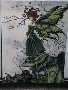 Amy Brown - Lucy And The Troll King - Mini Print - SIGNED - RARE - Picture 1 of 1